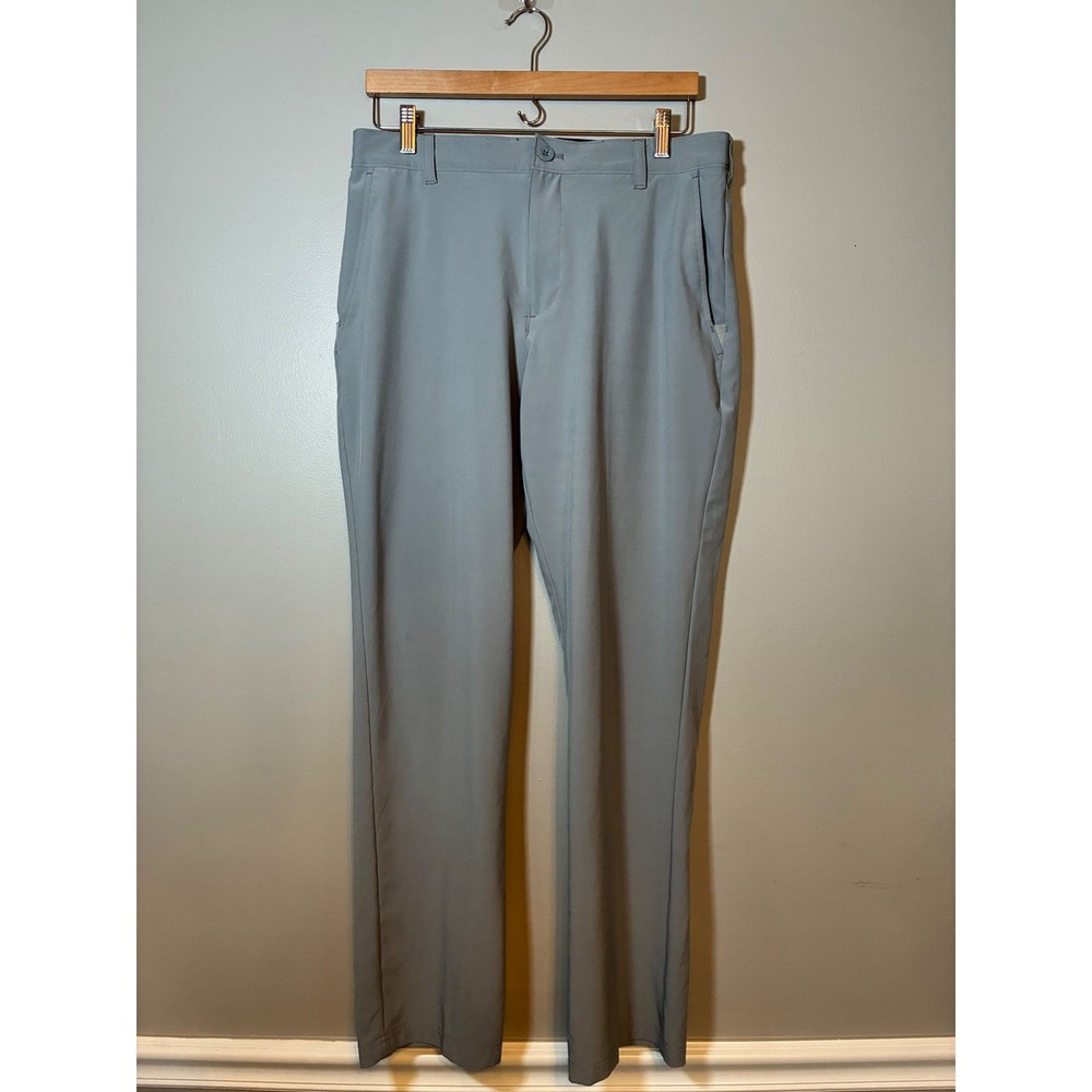 IZOD Golf Mens Grey Performance Stretch Straight Leg Pants 32x32